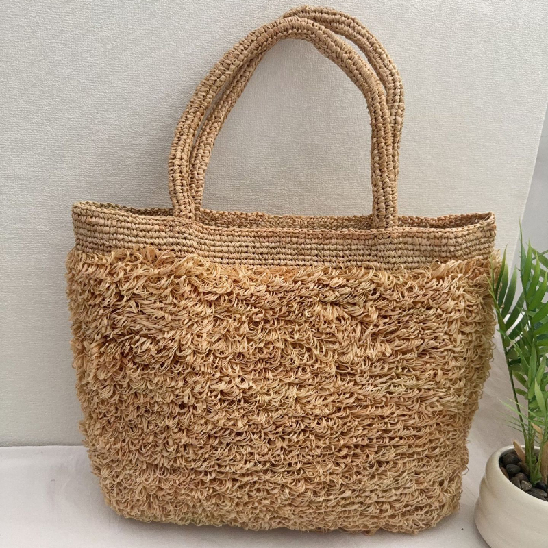Raffia Hand-crocheted Shoulder - Crochet Bag Raffia review and price