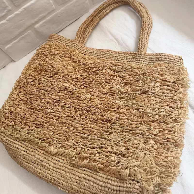 Raffia Hand-crocheted Shoulder - Crochet Bag Raffia review and price