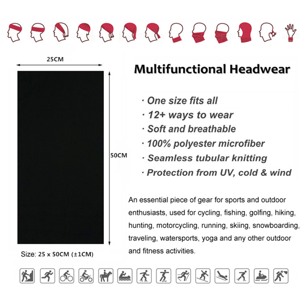 Seamless Solid Color Bandanas  - Headband Summer Knit review and price