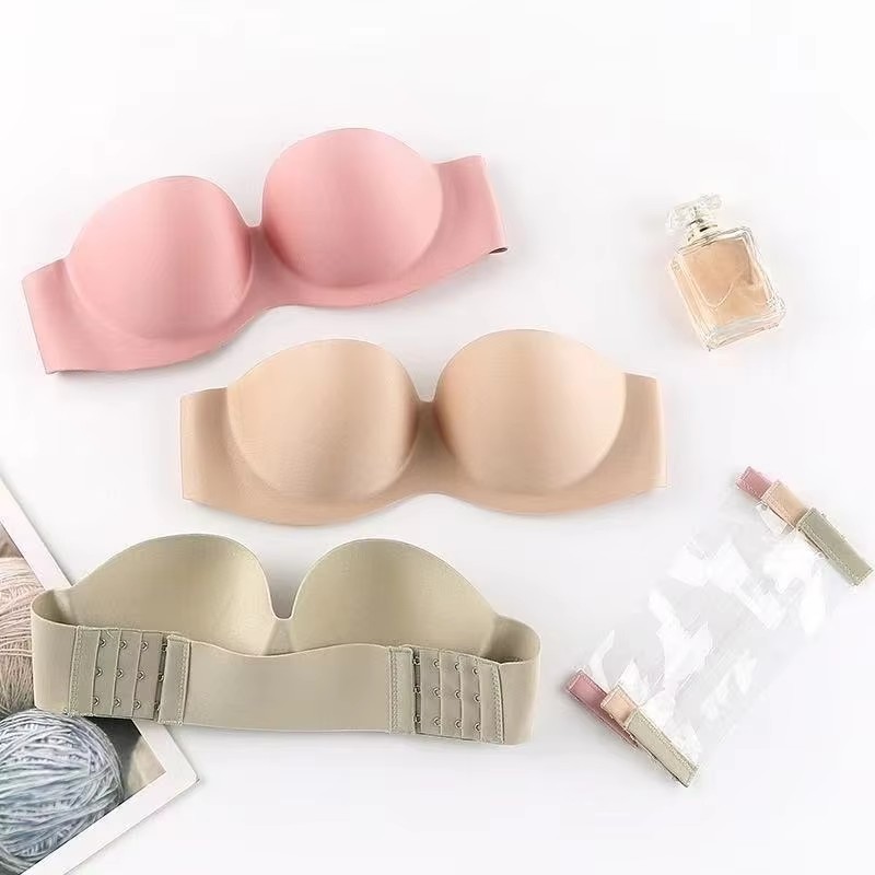 Women's Sexy Strapless Push-Up - Bralette Triangle Set review and price