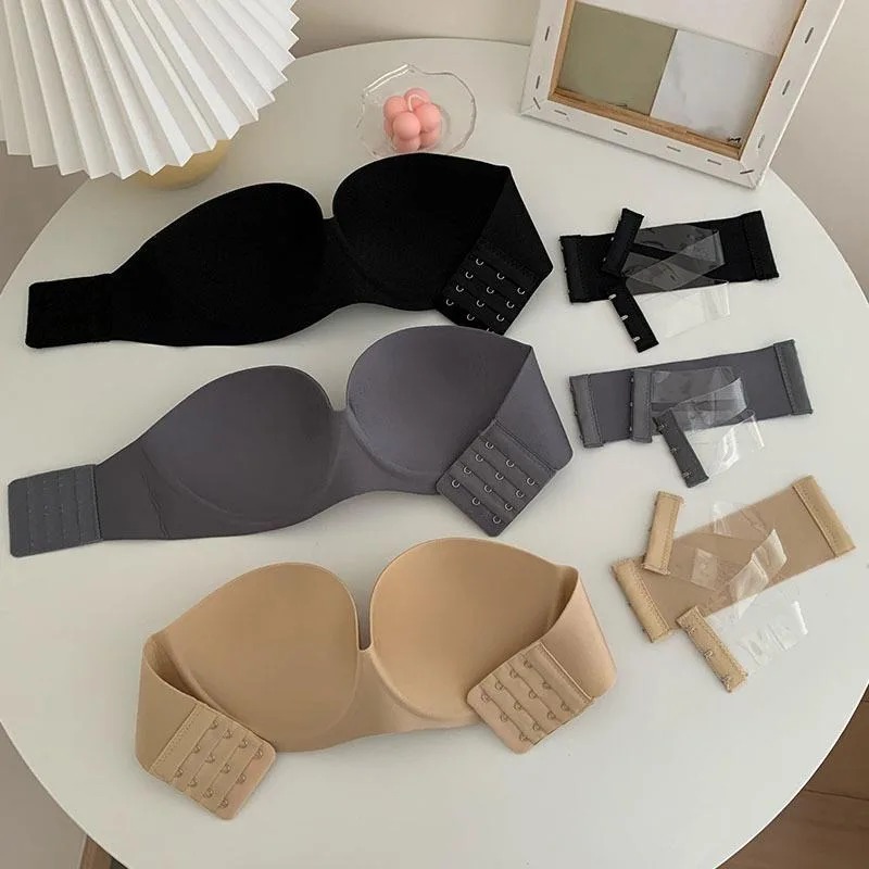 Women's Sexy Strapless Push-Up - Bralette Triangle Set review and price