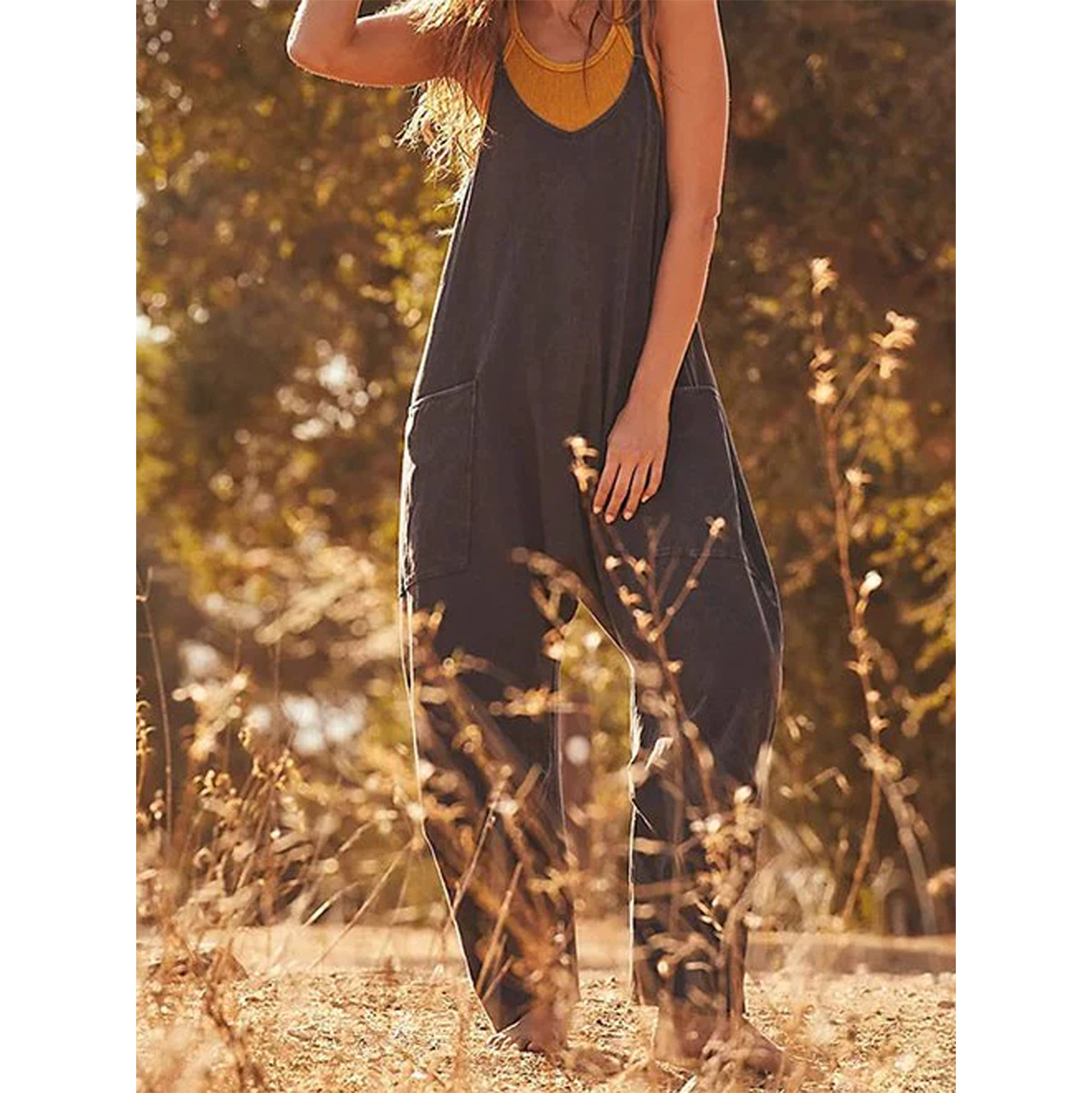 Loose Summer Jumpsuit Casual   - Jumpsuit Linen Relaxed review and price