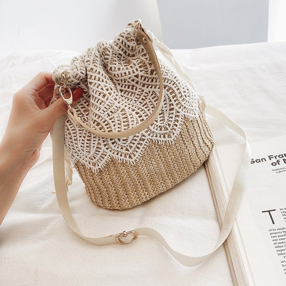 Portable Lace Straw Shoulder B - Tote Bag Beach review and price