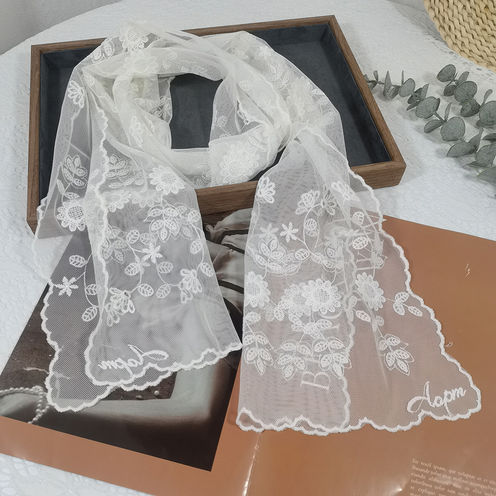 Lace Sunflower Silk Scarf Fair - Headband Summer Knit review and price