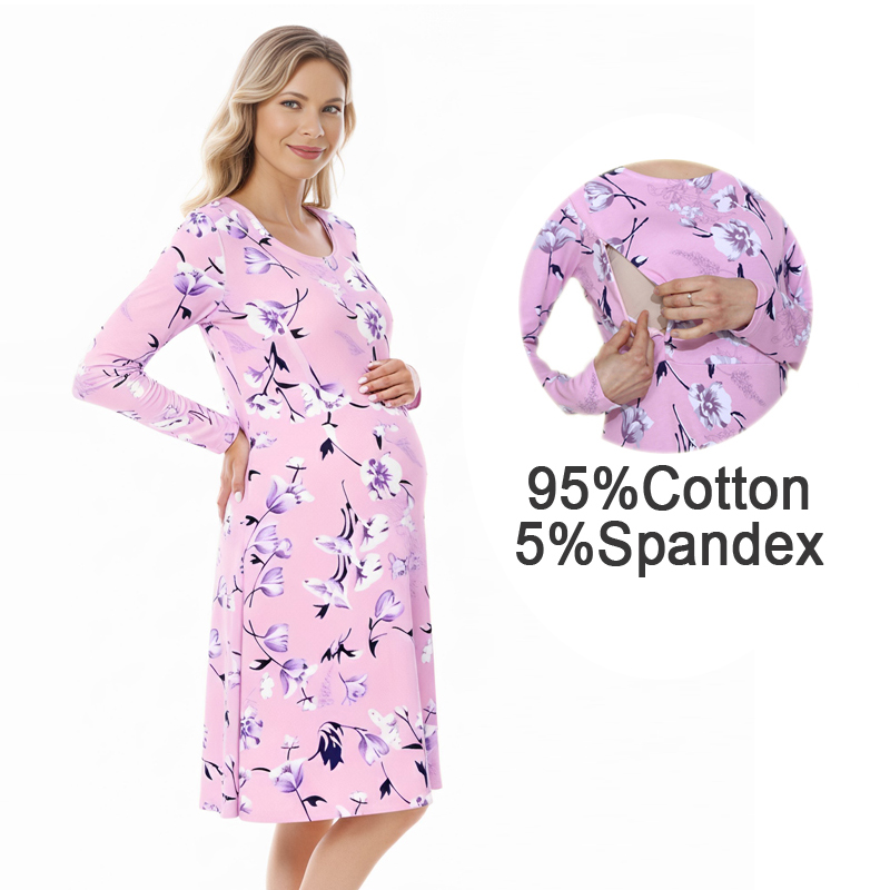 Floral Nursing Maternity Dress - Midi Skirt Floral review and price