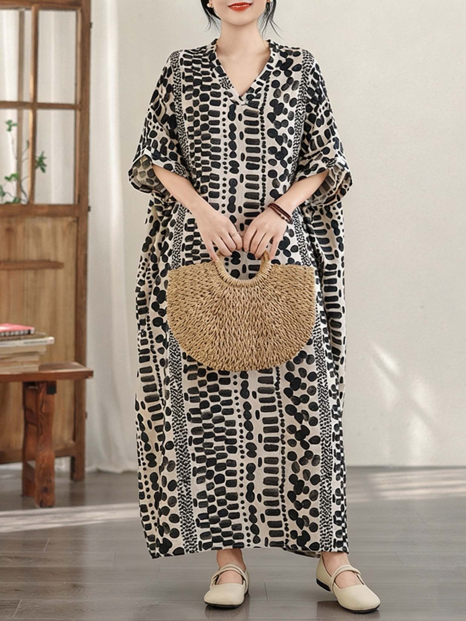 Summer Floral Vacation Style T - Linen Dress Wrap review and price