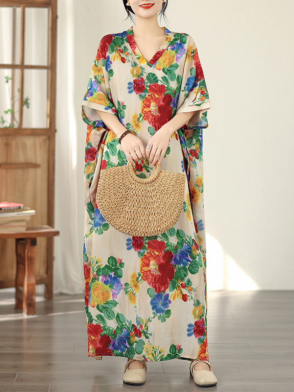 Summer Floral Vacation Style T - Linen Dress Wrap review and price