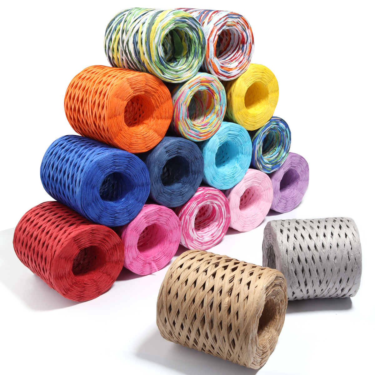 80-200M/Roll 4mm Colored Raffi - Crochet Bag Raffia review and price